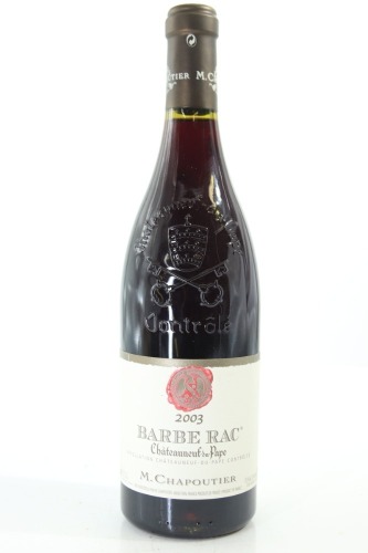(1) 2003 M. Chapoutier Chateauneuf-du-Pape Barbe Rac, Rhone