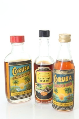 (1) Coruba Jamaica Rums & Siegert's Bouquet Trinidad Rum, 3 Bottles Sold as One Lot, Circa. 1960's-70's