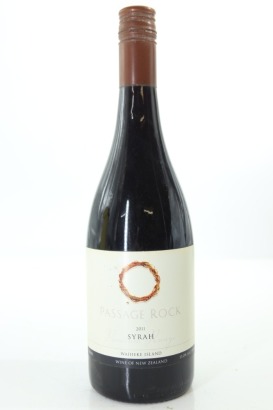 (1) 2011 Passage Rock Syrah, Waiheke Island