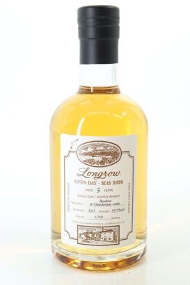 (1) J & A Mitchell Longrow 5 Year Old Open Day Single Malt Scotch Whisky, Highlands, 350ml, 59.2% ABV