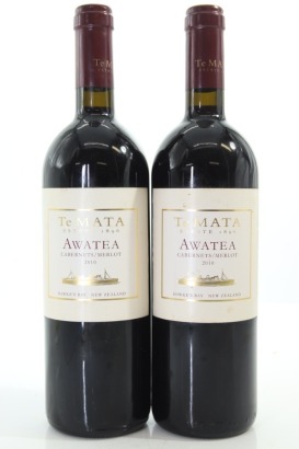 (2) 2010 Te Mata Estate Awatea Cabernet - Merlot, Hawke's Bay