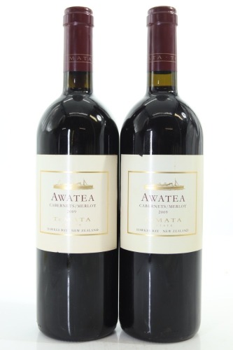 (2) 2009 Te Mata Estate Awatea Cabernet - Merlot, Hawke's Bay