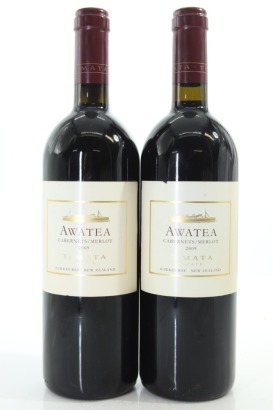 (2) 2009 Te Mata Estate Awatea Cabernet - Merlot, Hawke's Bay