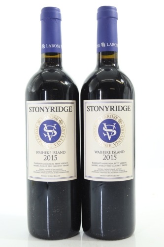 (2) 2015 Stonyridge Vineyard Larose, Waiheke Island (FL)