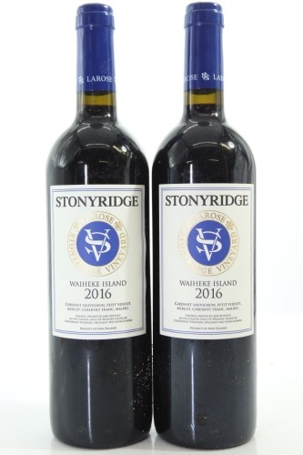 (2) 2016 Stonyridge Vineyard Larose, Waiheke Island