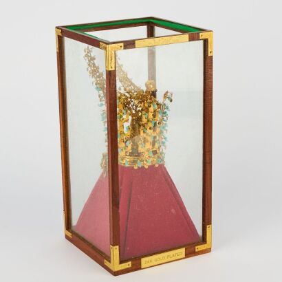 A 20 Century Korean Decorative Gold-Coloured Crown