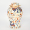 A Chinese Polychrome Floral General's Jar, Damaged Lid