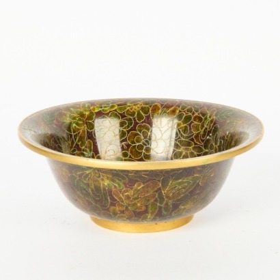 A 20 Century Chinese Cloisonn&radic;&copy; Floral Bowl