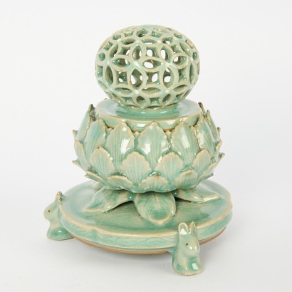 A Korean Celadon Incense Burner
