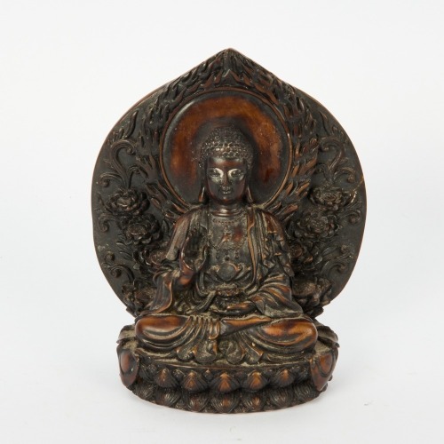 A Chinese Resin Buddha Figure