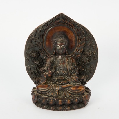 A Chinese Resin Buddha Figure