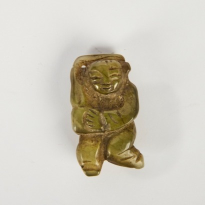 A Chinese Small Carved Jade Figure