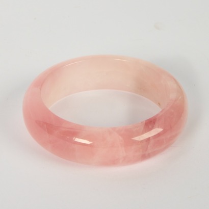 A Chinese Pink Jade Bangle