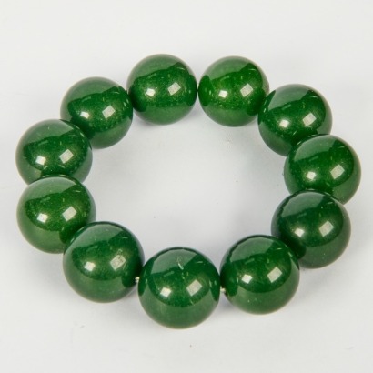 A Green Bead Bracelet