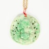 A Chinese Carved Jadeite Buddha Pendant