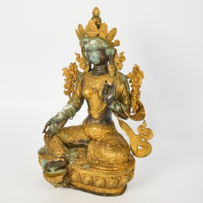 A Chinese Bronze Buddha Figure