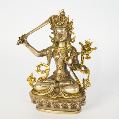 A Chinese Bronze Buddha Figure