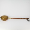 An Anqitue Copper Bed Warmer with Wooden Handle