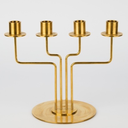 A Vintage Brass Candelabra