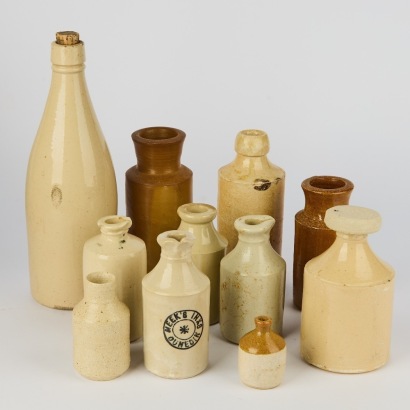 A Collection of Stoneware Pieces