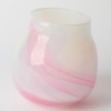 A Hand-Blown Rose Glass Vase