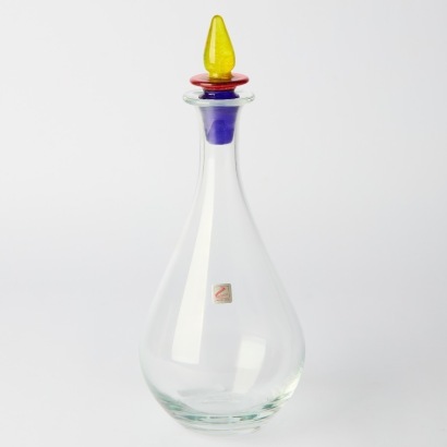 A Schott Zwiesel Postmodern Art Glass Decanter