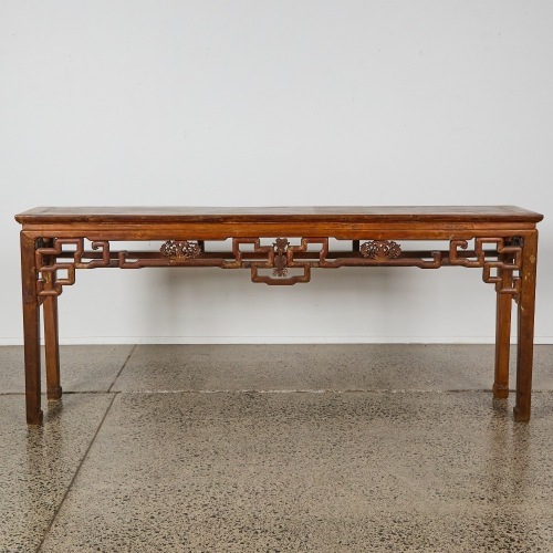 An Old Chinese Wooden Long Table