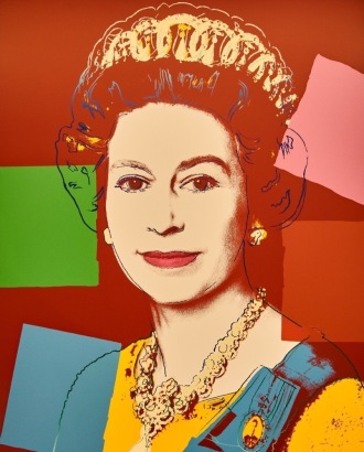 AFTER ANDY WARHOL Queen Elizabeth II of the United Kingdom 11.334 from Warhol's REIGNING QUEENS series