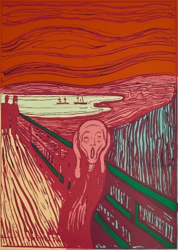 AFTER ANDY WARHOL The Scream - Pink