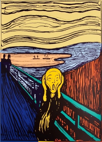 AFTER ANDY WARHOL The Scream - Orange