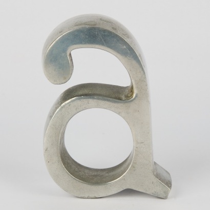 An Aluminum Letter "a"