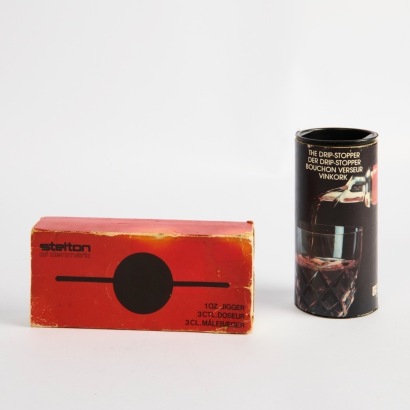 A Vintage Swedish Drip-stopper and Jigger by Stelton