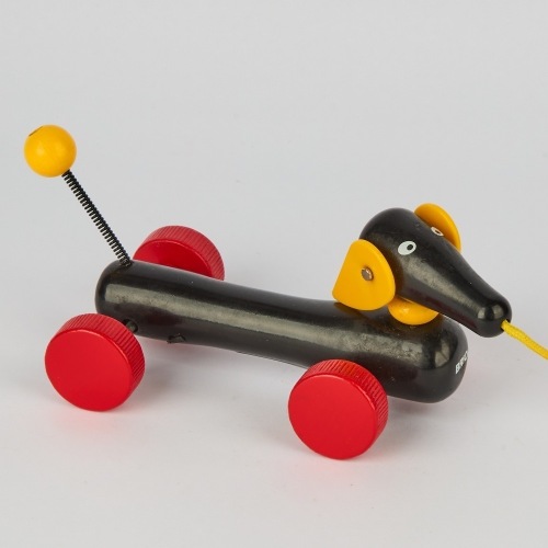 A Brio Dachshund Wooden Toy
