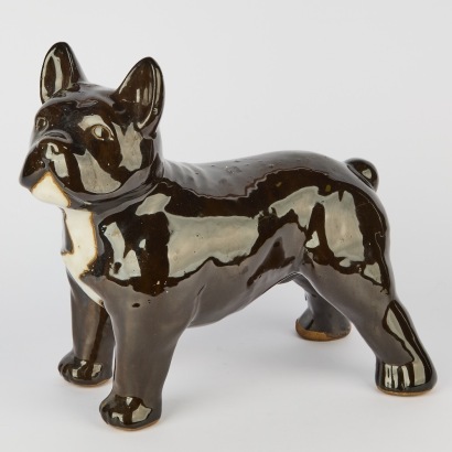 A Porcelain French Bull Dog