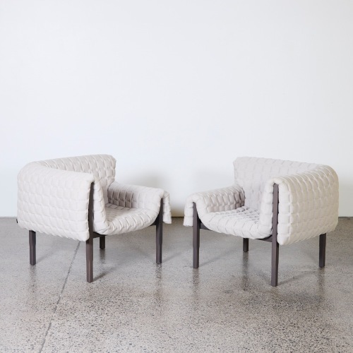 A Pair of Inga SempeRuche Armchairs by Ligne Roset