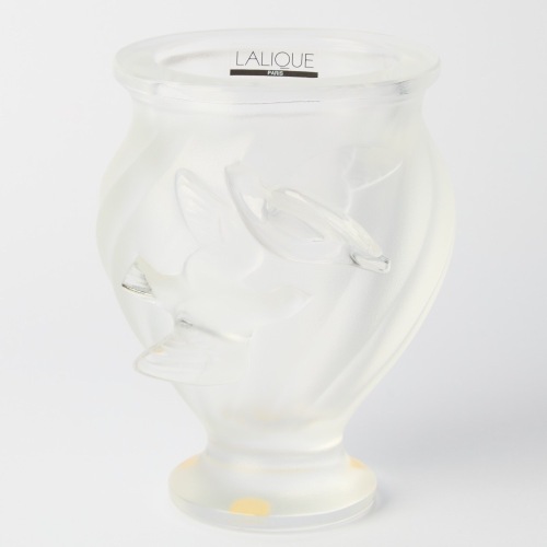 A Lalique France Rosine Crystal Vase