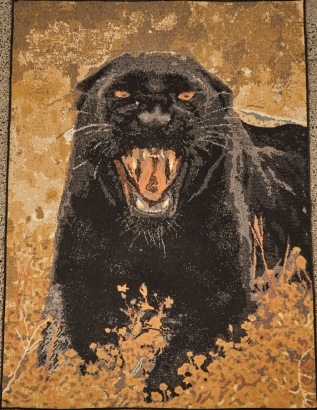 A Vintage Jaguar Rug