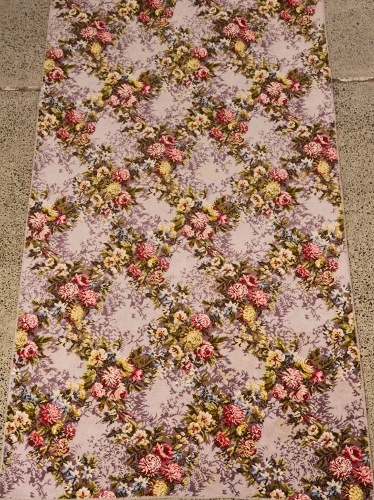 A Floral Axe Minister wool Rug- NZ made in 2012