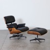 An Eames Lounge Chair and Ottoman by Herman Miller
