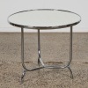 A Mid-Century Mirror-Top Side Table