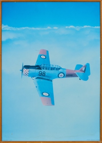 A Large Photograph of a 1942 North American T-6 Harvard