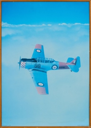 A Large Photograph of a 1942 North American T-6 Harvard