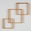 A Geometric Wooden Wall-Hung Shelf