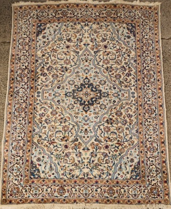 A Large Persian Nain Floor Rug