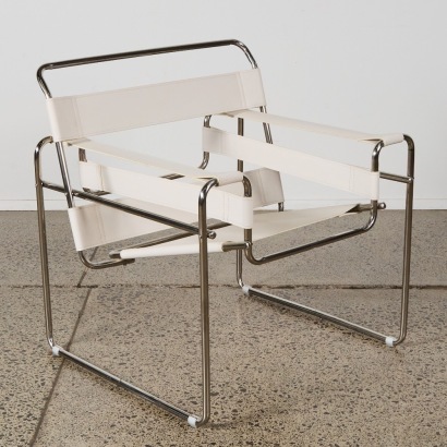 A Wassily Style Occassional Chair