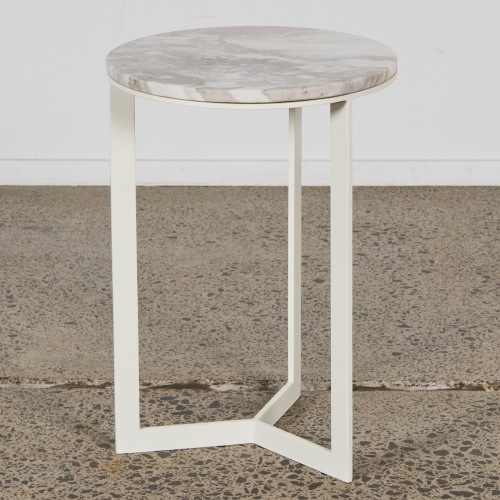 A Marble Topped Side Table