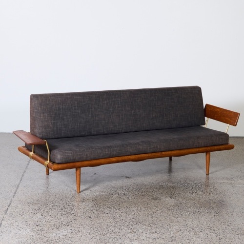 A Minerva Teak & Kvadrat Hallingdal Sofa by Peter Hvidt & Orla Molgaard Nielsen for France & Son