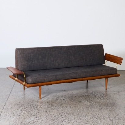 A Minerva Teak & Kvadrat Hallingdal Sofa by Peter Hvidt & Orla Molgaard Nielsen for France & Son