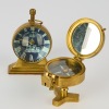 A Souvenir Compass and Desk Clock