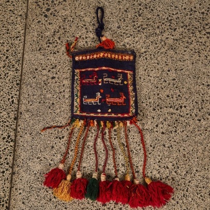 A Vintage Hand Knotted Persian Saddle Bag